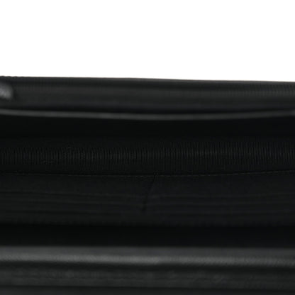 Caviar Quilted Crystal CC Wallet On Chain WOC Black