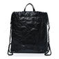 Shiny Calfskin Quilted Chanel 22 Backpack So Black