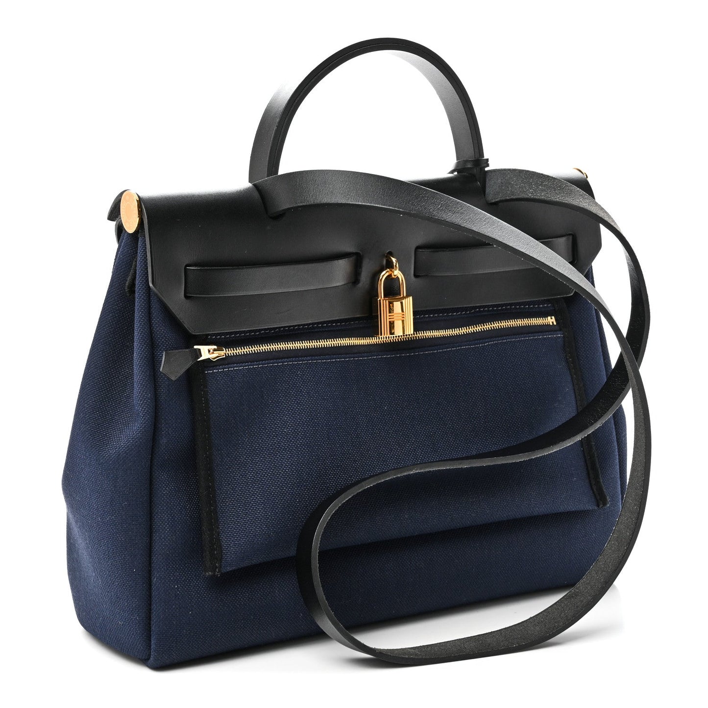 Military Toile Vache Hunter Herbag Zip Retourne 31 PM Bleu Marine Black