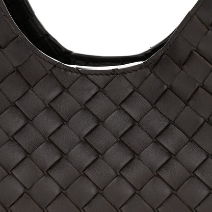 Nappa Intrecciato Small Campana Shoulder Bag Fondant