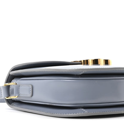 Shiny Calfskin Teen Besace Blue Grey