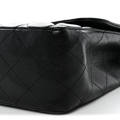 Caviar Quilted Jumbo Single Flap Black