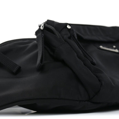 Tessuto Nylon Montagna Belt Bag Black