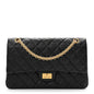 Aged Calfskin Quilted 2.55 Reissue 226 Flap Black