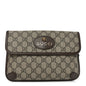 GG Supreme Monogram Neo Vintage Web Belt Bag Brown
