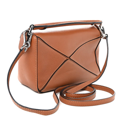 Calfskin Mini Puzzle Bag Tan