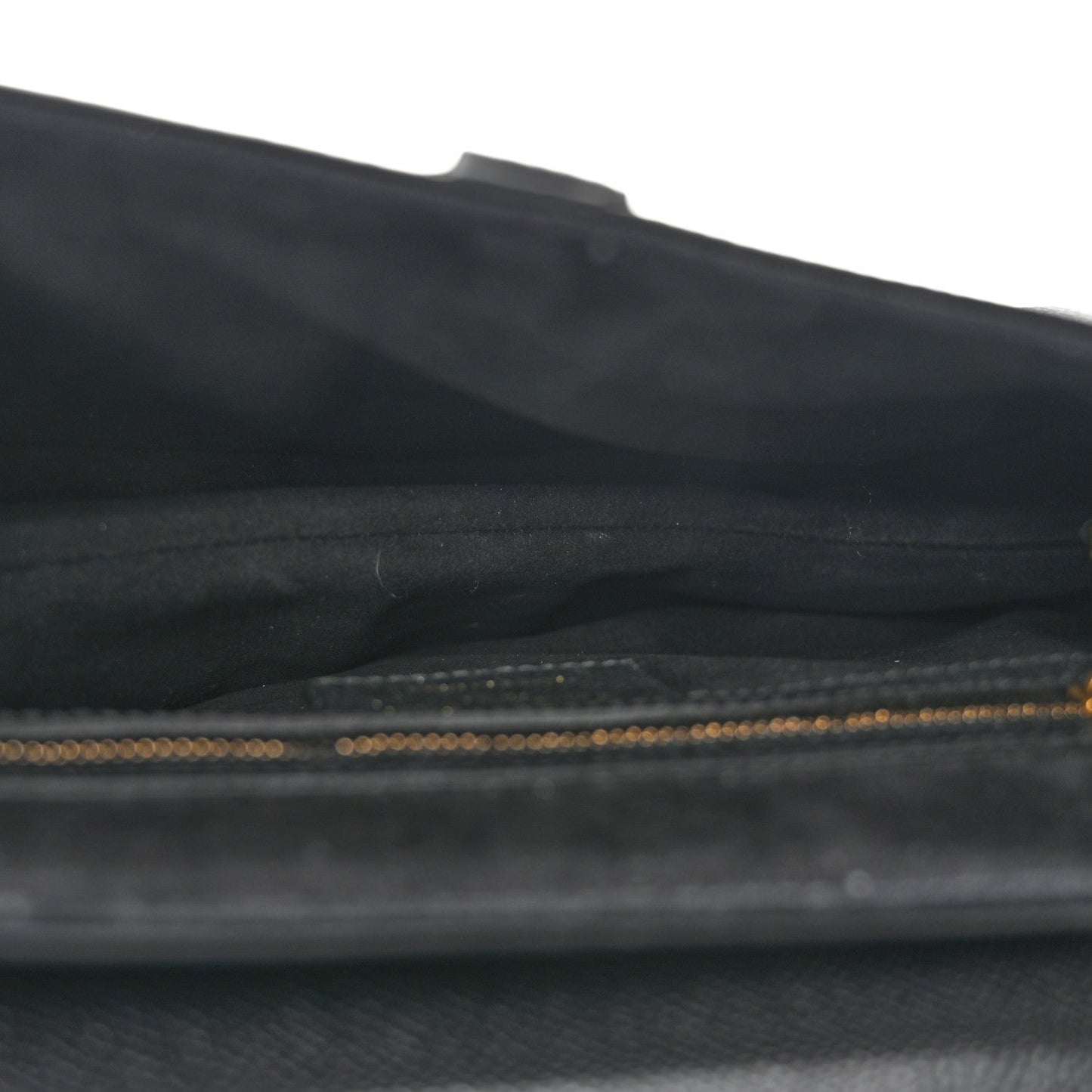 Grained Calfskin Saddle Bag With Strap Black