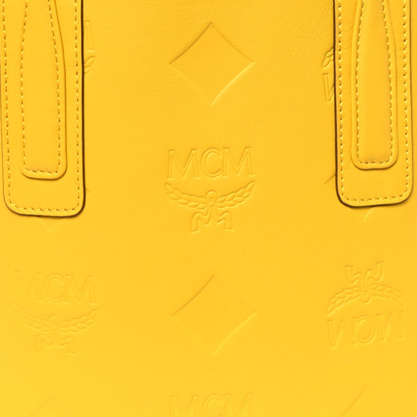 Calfskin Maxi Monogram Mini Liz Tote Old Gold