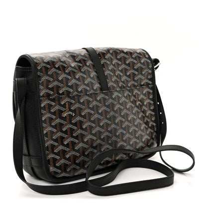 Goyardine Belvedere II MM Messenger Bag Black