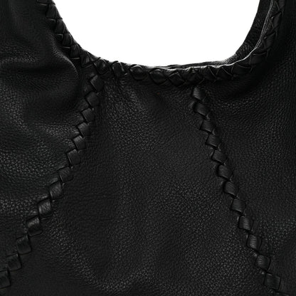 Cervo Deerskin Large Hobo Black