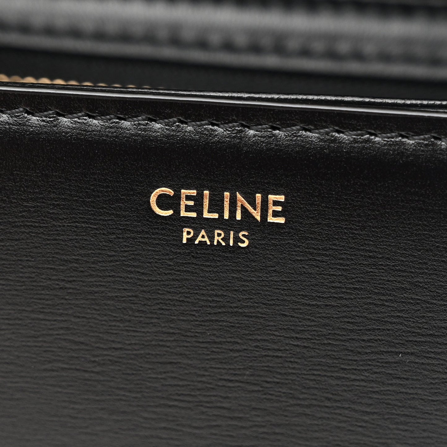 Shiny Calfskin Medium Triomphe Black