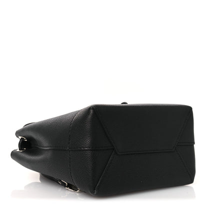 Calfskin Lockme Mini Backpack Black