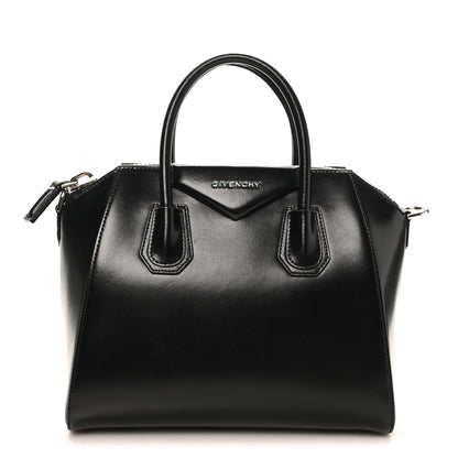 Shiny Lord Calfskin Small Antigona Black