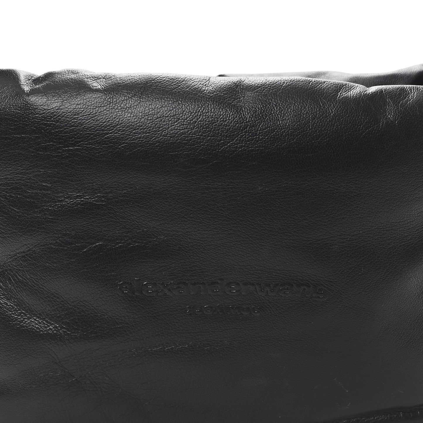 Lambskin Small Ryan Puffer Bag Black