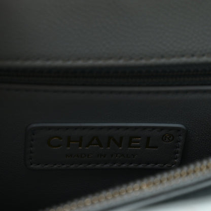 Caviar Quilted Small Coco Handle Flap Light Blue