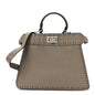 Cuoio Romano Selleria Mini Peekaboo I SEE U Iconic Satchel Fettuccia