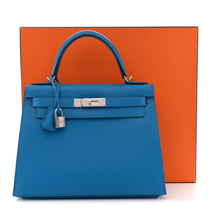 Epsom Kelly Sellier 28 Bleu Zanzibar