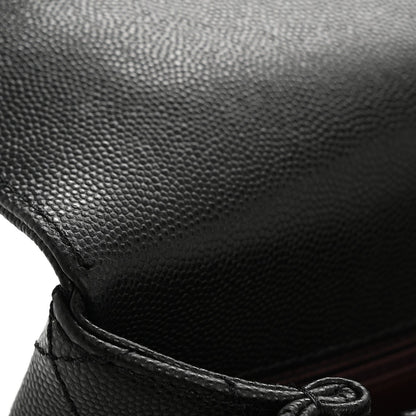 Caviar Quilted Small Coco Chain Handle Flap Black