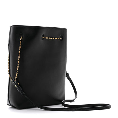 Lambskin Pochon Shoulder Bag Black