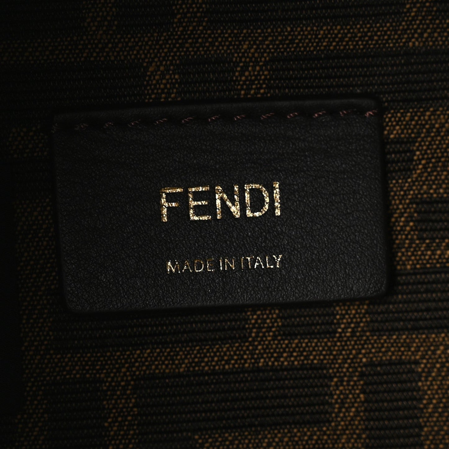 Fabric Jacquard Shiny Nappa FF 1974 Logo Threaded Edge Mini Mon Tresor Bucket Bag Tobacco Moro Giallo Fluo
