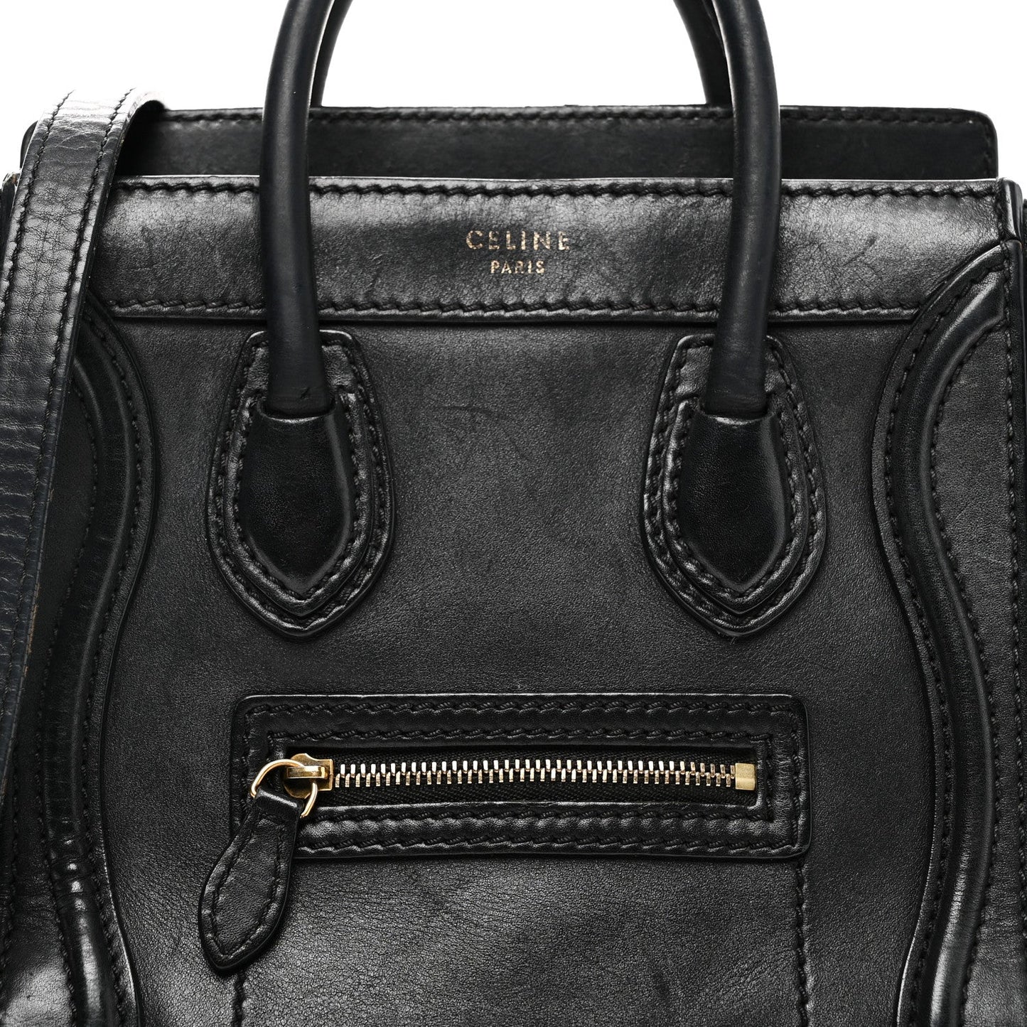 Smooth Calfskin Nano Luggage Black