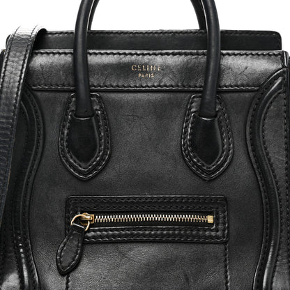 Smooth Calfskin Nano Luggage Black