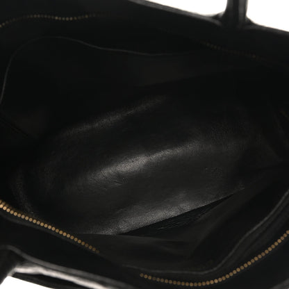 Caviar Quilted Medallion Tote Black
