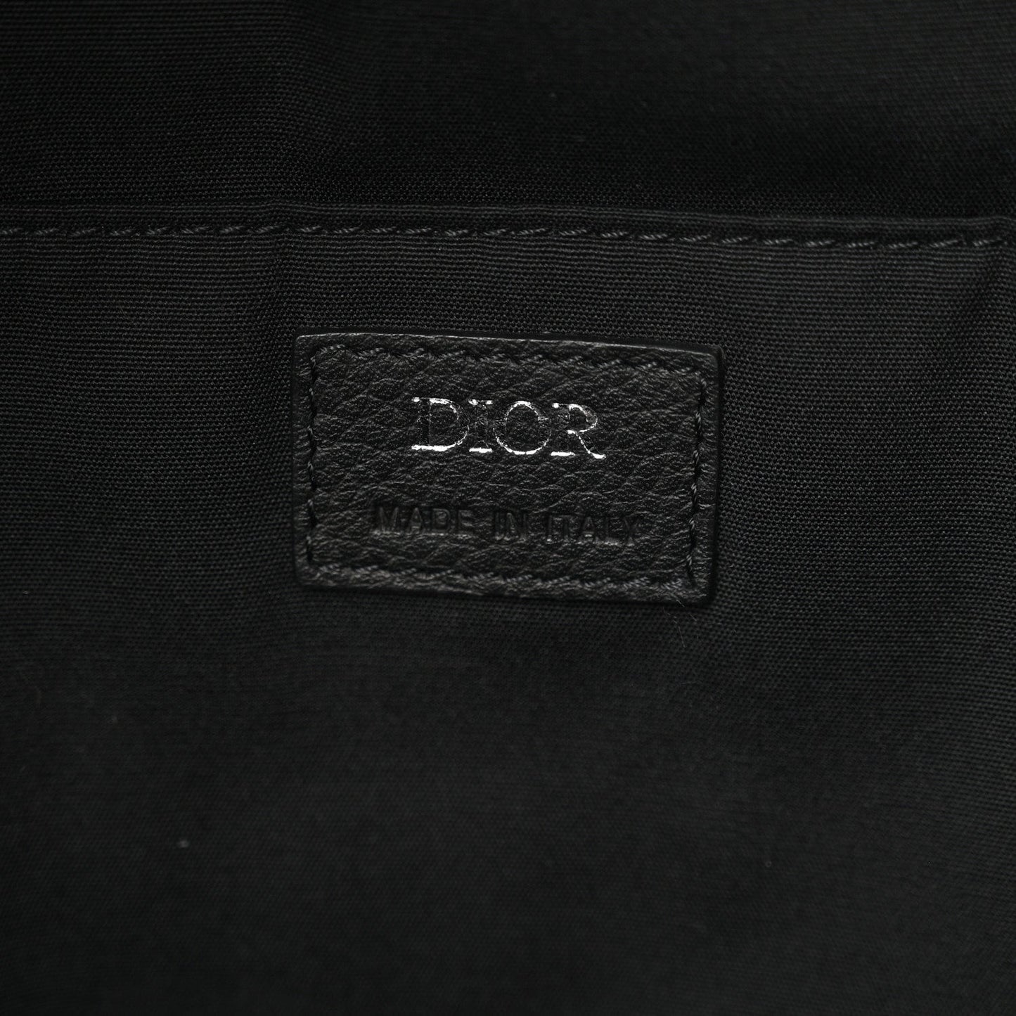 Oblique Calfskin Rider Backpack Beige Black