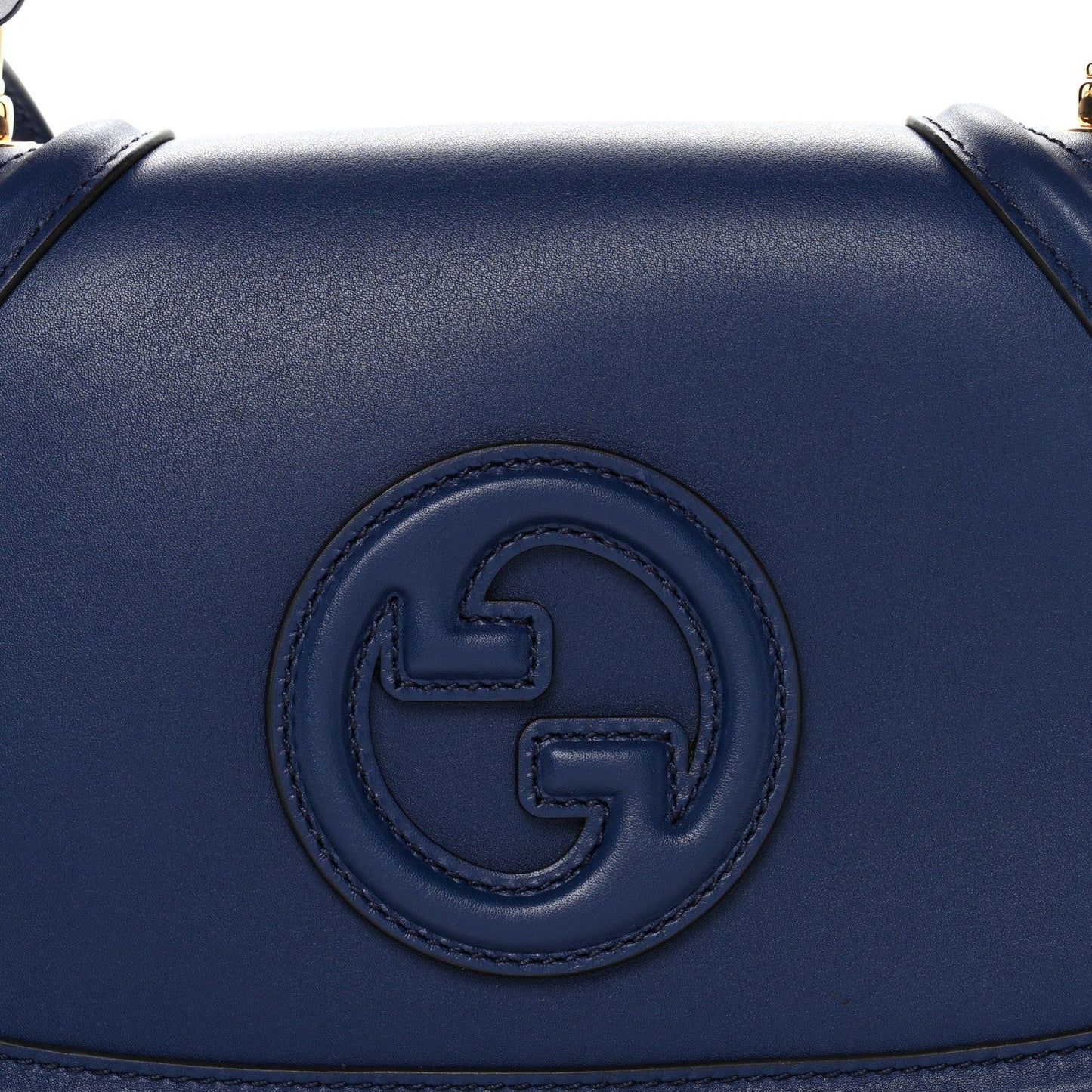 Roxy Calfskin Medium Blondie Top Handle Bag Blue Agata