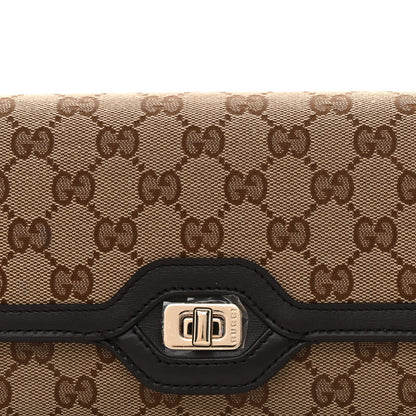 GG Monogram Small Luce Shoulder Bag Beige Ebony