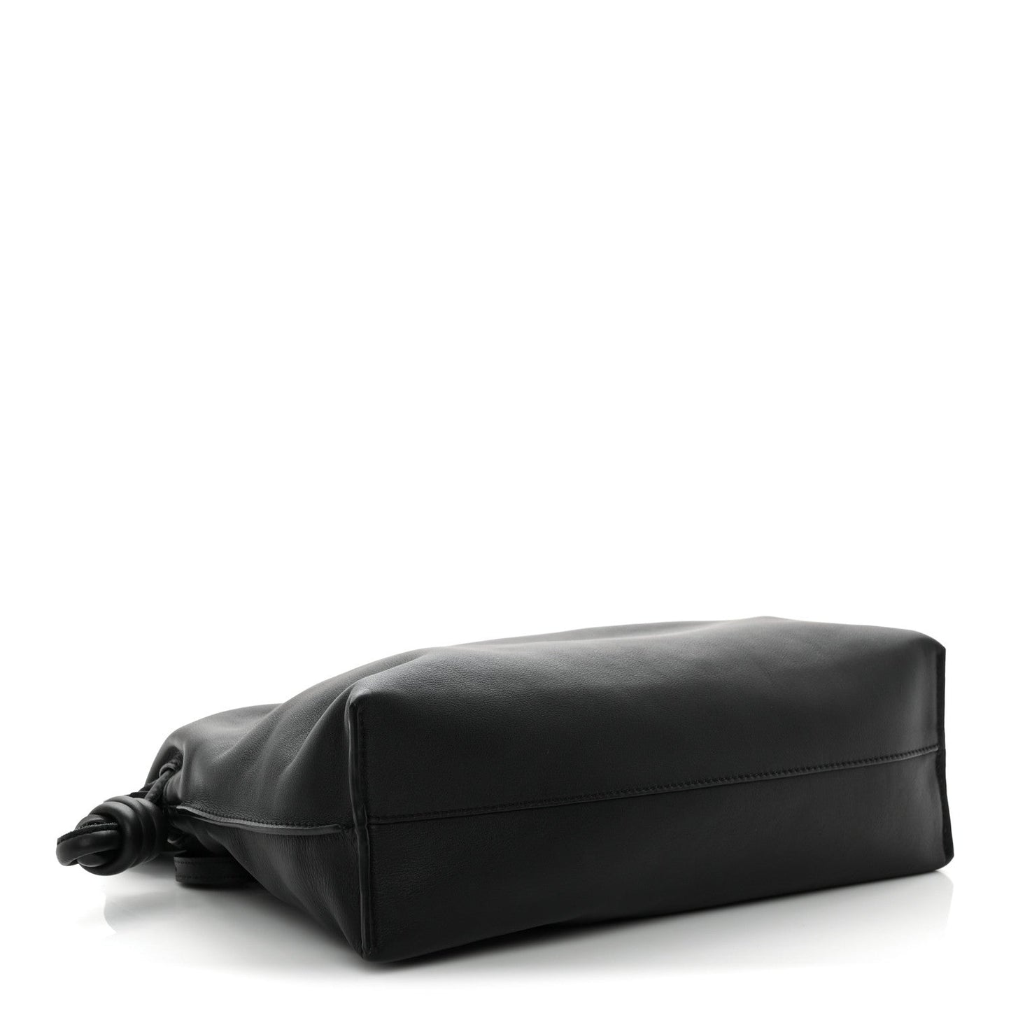 Nappa Medium Flamenco Knot Bag Black