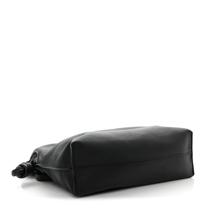 Nappa Medium Flamenco Knot Bag Black