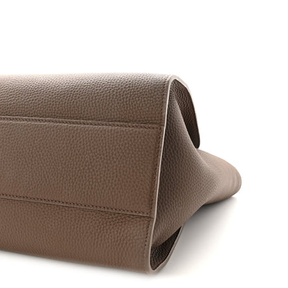 Matte Grained Calfskin Marlo 14 Dark Olive
