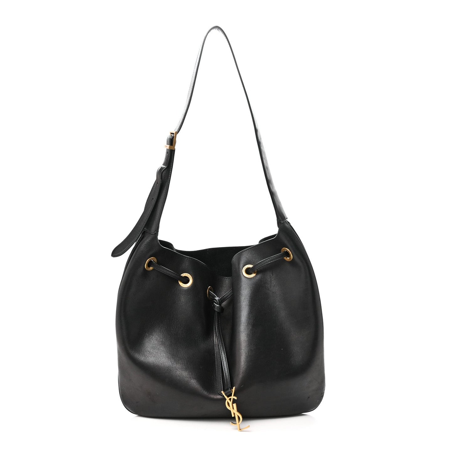 Smooth Calfskin Paris VII Large Flat Hobo Black
