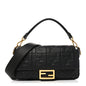 Nappa FF 1974 Embossed Baguette Black