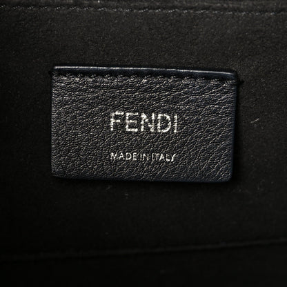 Vitello Century Velvet F is Fendi FF Small Kan I Shoulder Bag Black Tobacco