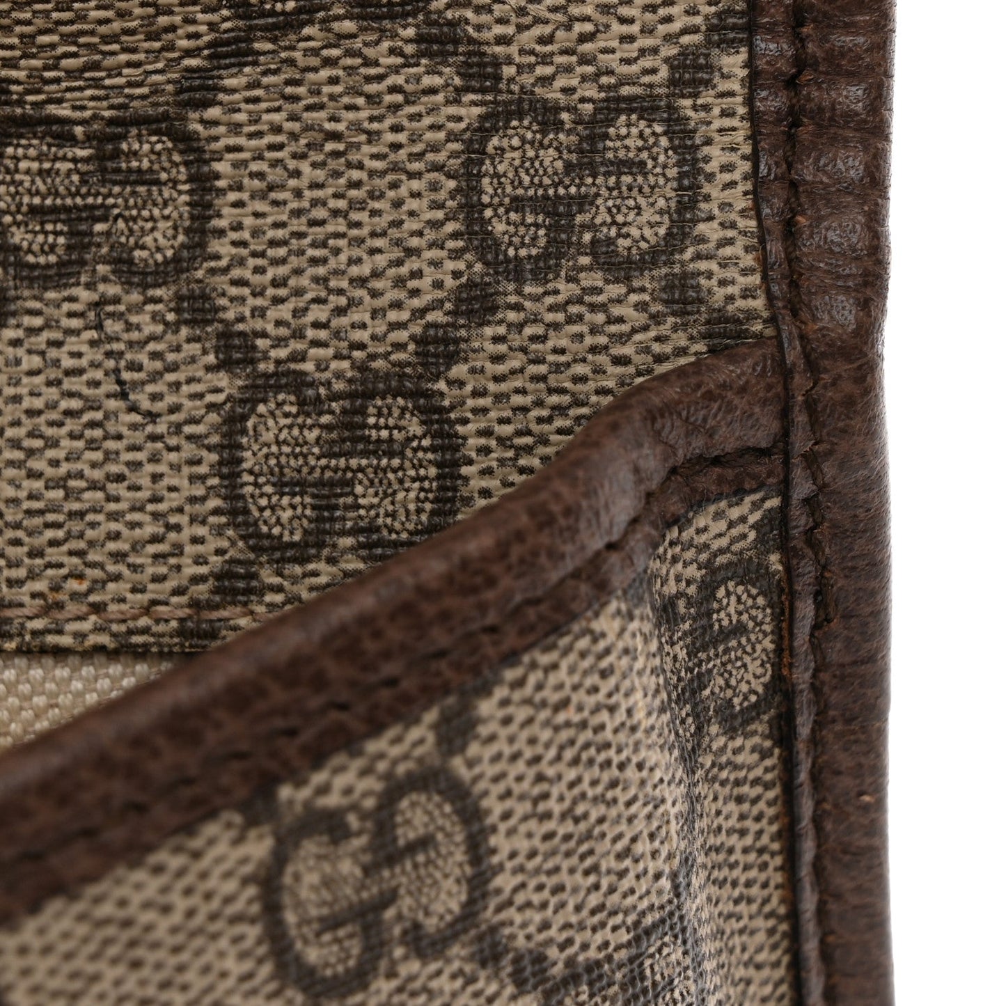 GG Supreme Monogram Neo Vintage Web Belt Bag Brown