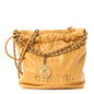 Shiny Calfskin Quilted Mini Chanel 22 Yellow