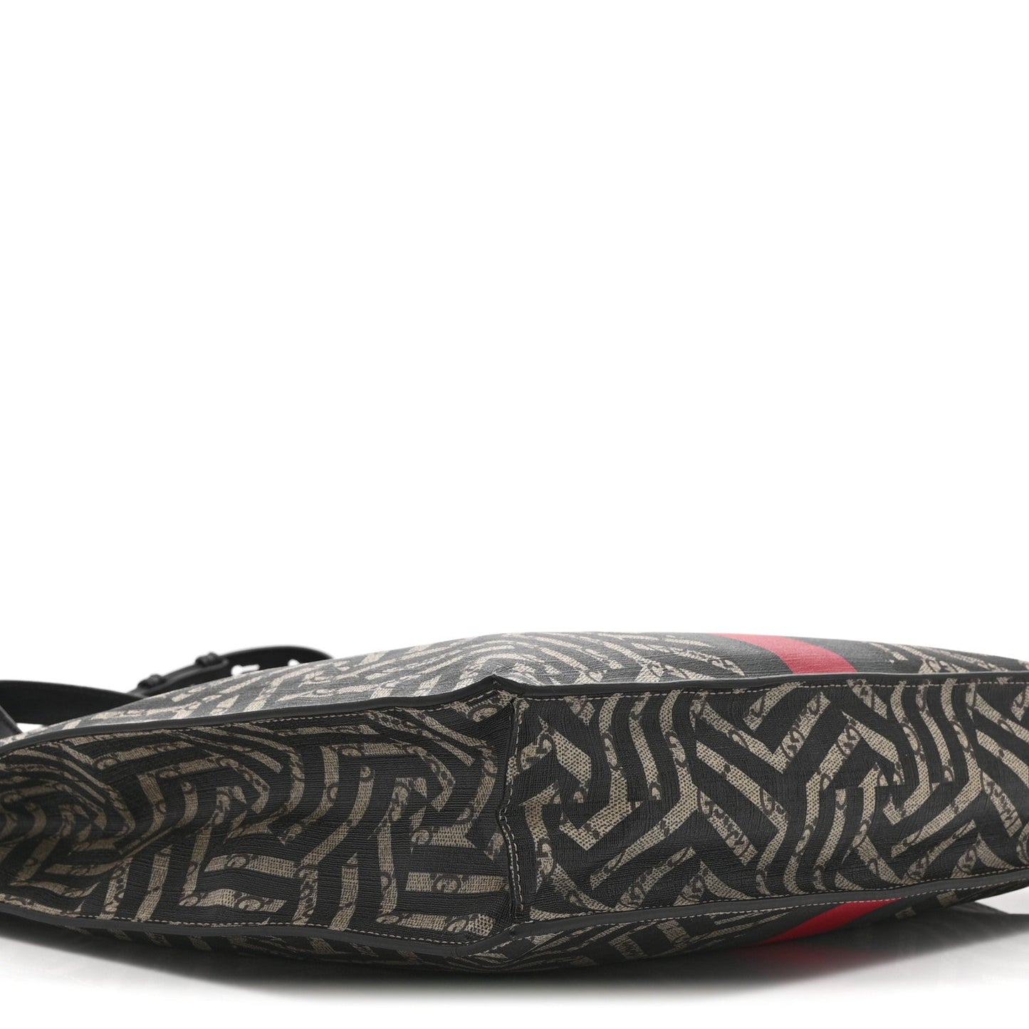 GG Supreme Monogram Caleido Web Vertical Tote Black