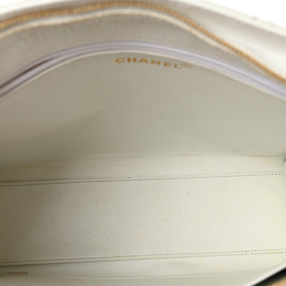 Caviar Quilted Shoulder Bag White