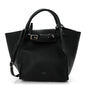 Supple Grained Calfskin Small Big Bag Black