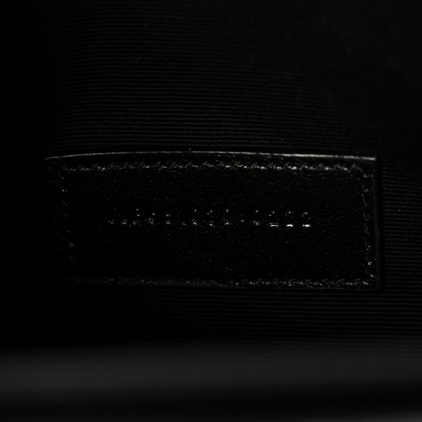 Grain De Poudre Textured Mixed Matelasse Triquilt Monogram Clutch Black