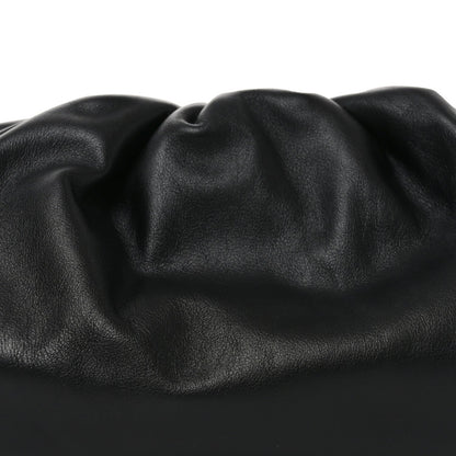 Smooth Butter Calf The Pouch Oversized Clutch Black