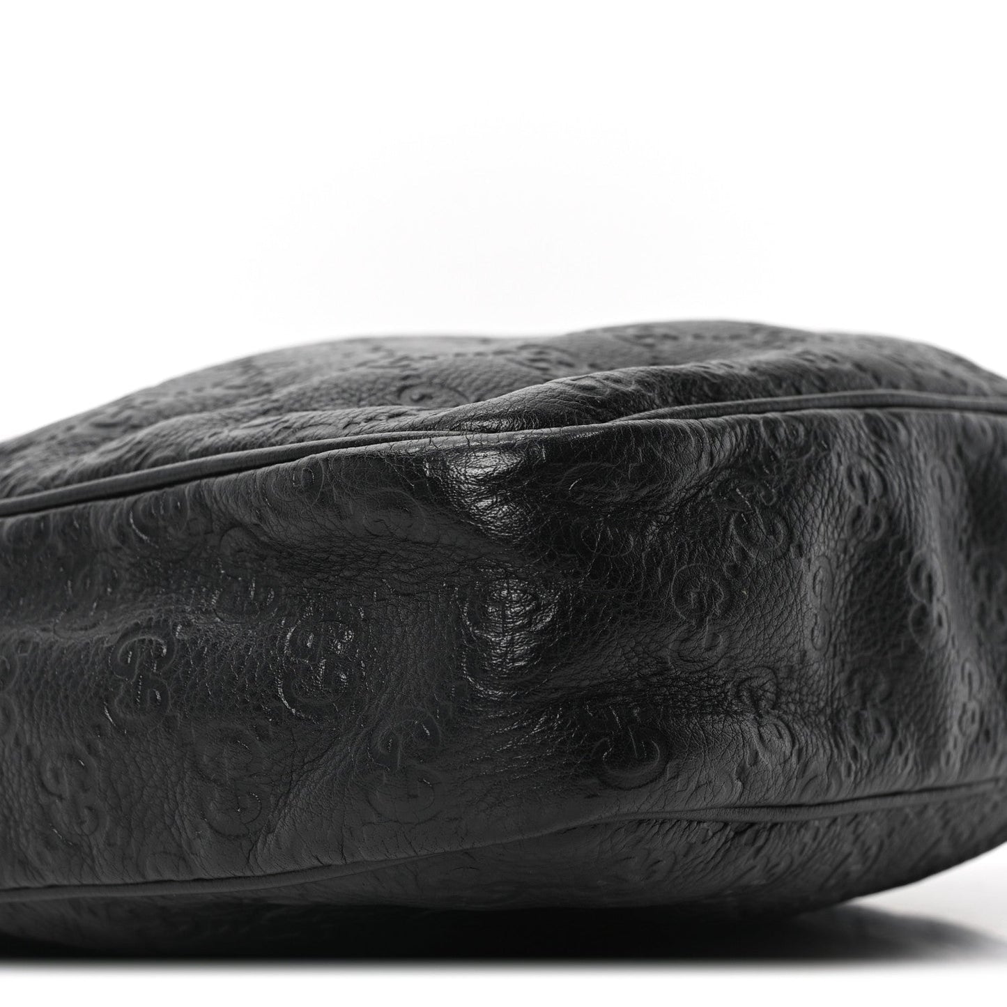 Guccissima Flat Messenger Bag Black