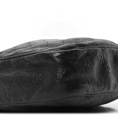 Guccissima Flat Messenger Bag Black