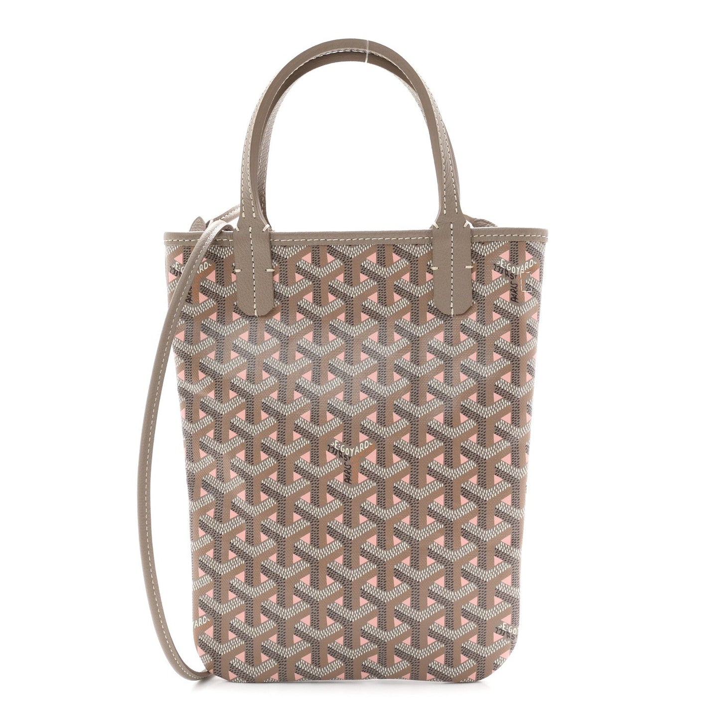 Goyardine Poitiers Claire Voie Tote Grege Powder Pink