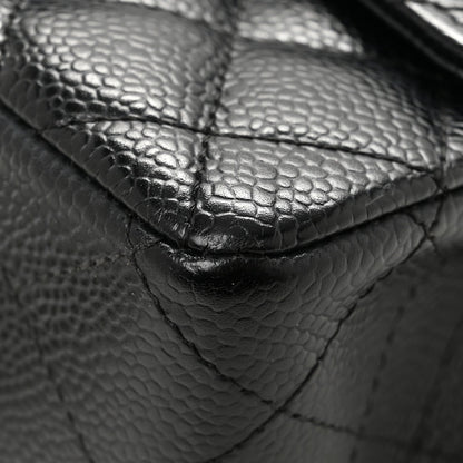 Caviar Quilted Mini Square Flap Black