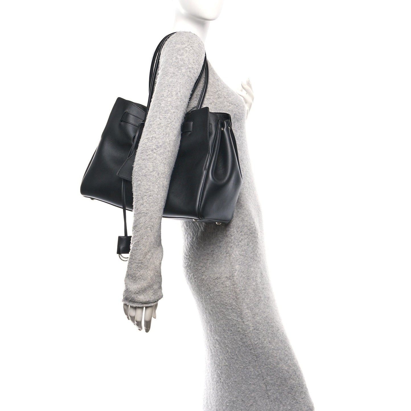 Smooth Calfskin Medium Bel Air Carry All Bag Black