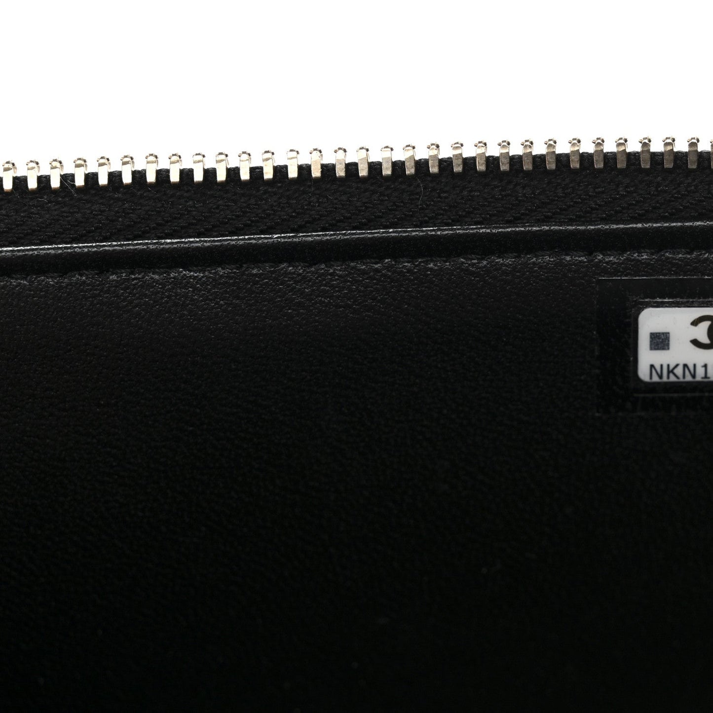 Lambskin Quilted Small Pillow Crush Vanity Case With Chain Black