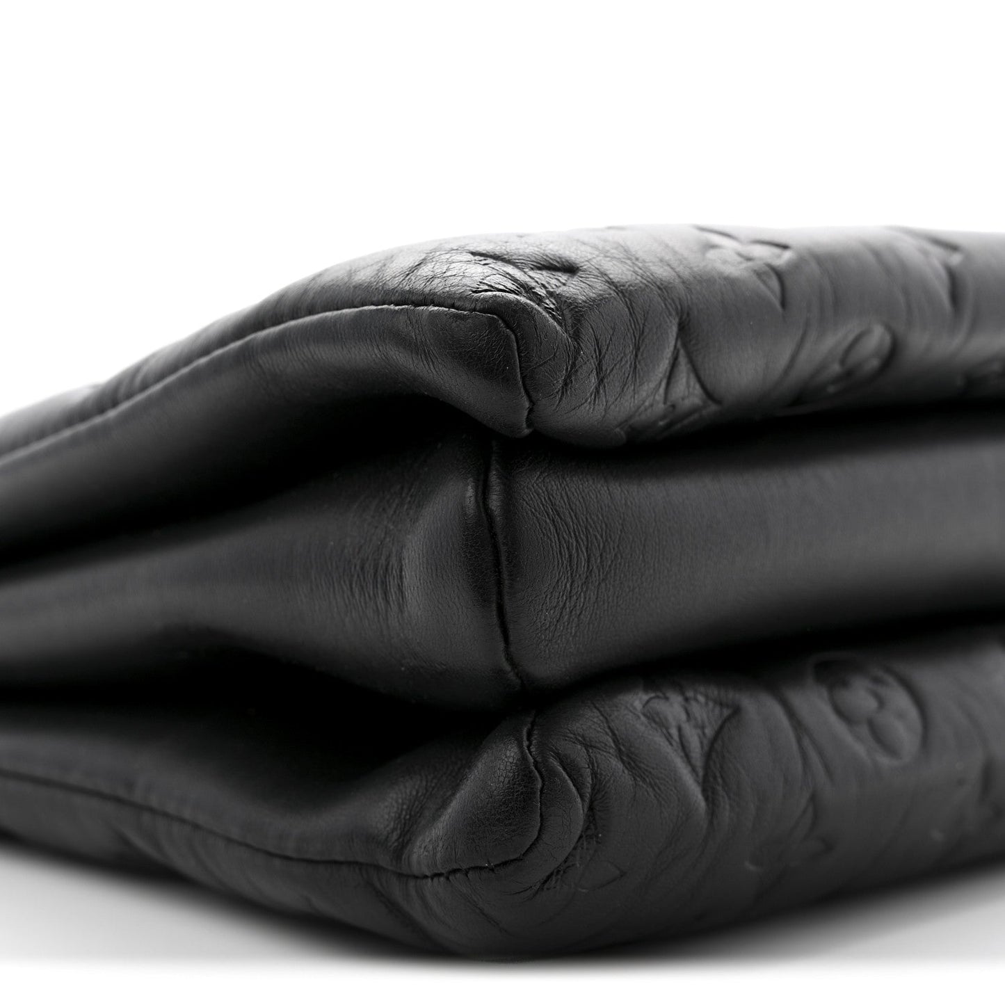 Lambskin Embossed Monogram Coussin MM Black
